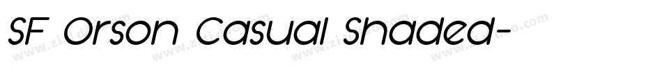 SF Orson Casual Shaded字体转换